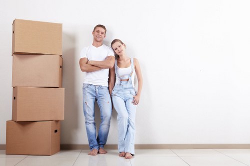 Van service helping with a local move in Hainault