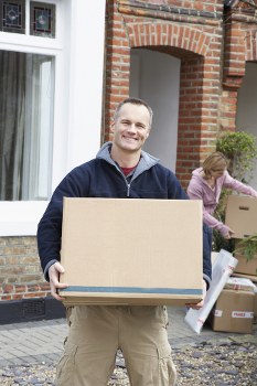 House removal team planning a move in Hainault