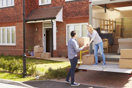 A local removals team handling a residential move in Hainault