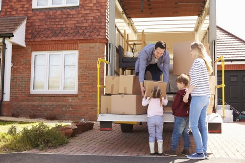 Home moving service in Hainault with local residential streets