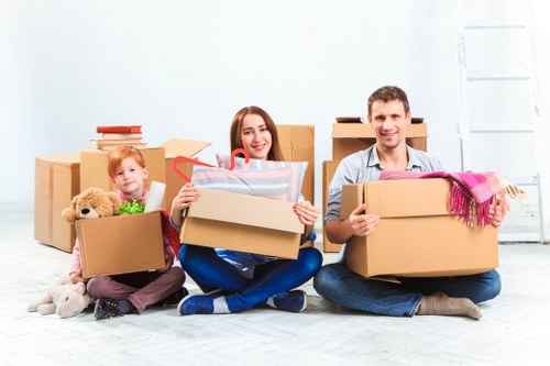 Manual handling and load planning during a van move