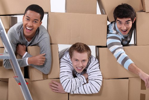Packing and loading items for a local removals van move in Hainault