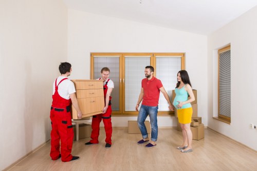 Office removal team planning a commercial move in Hainault