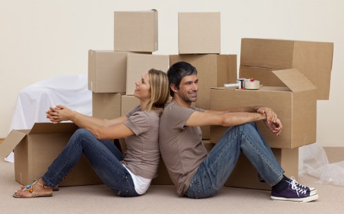Packing and loading support for a home relocation in Hainault