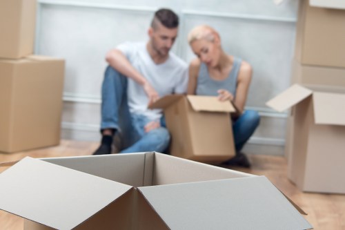 Packing materials and organised moving boxes for a Hainault home move